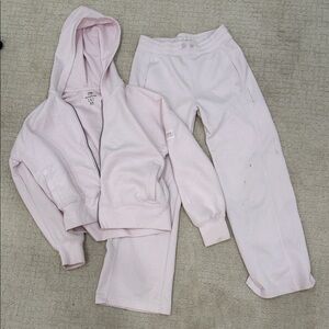Abercrombie Kids Light Pink Hoodie and Jogger Set